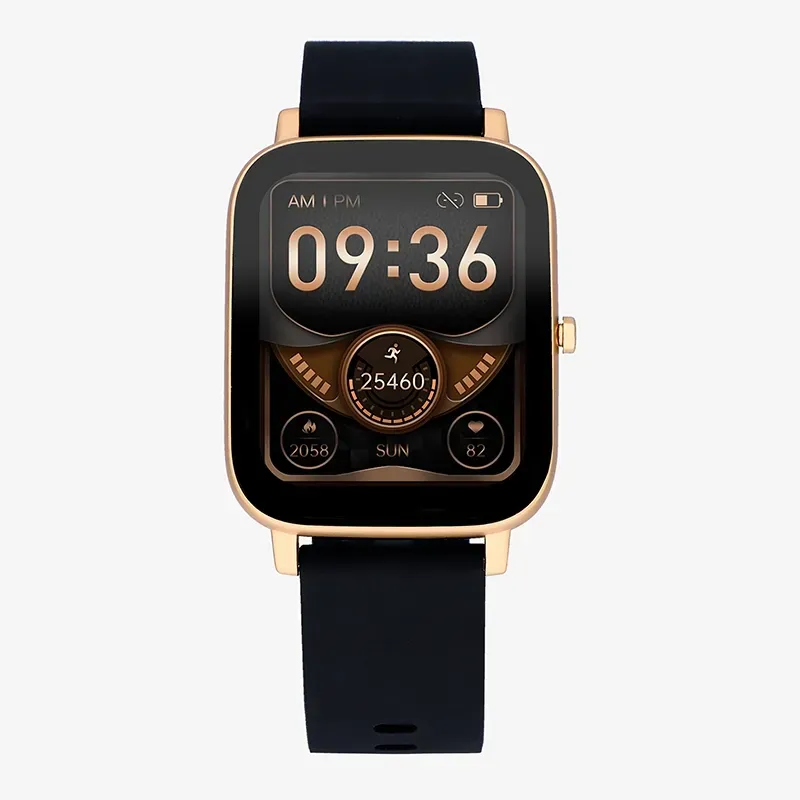 PALM BEACH 43.6MM IPRGOLD SILI BLACK