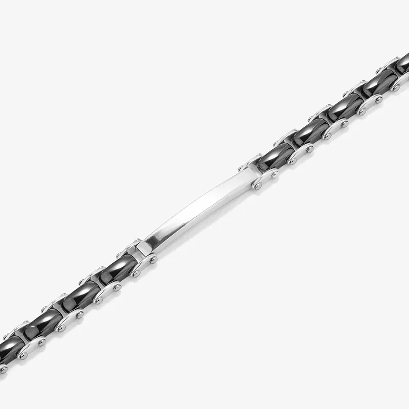 Pulseira Semirrígida Preta CERAMIC Homem RADIANT Joias