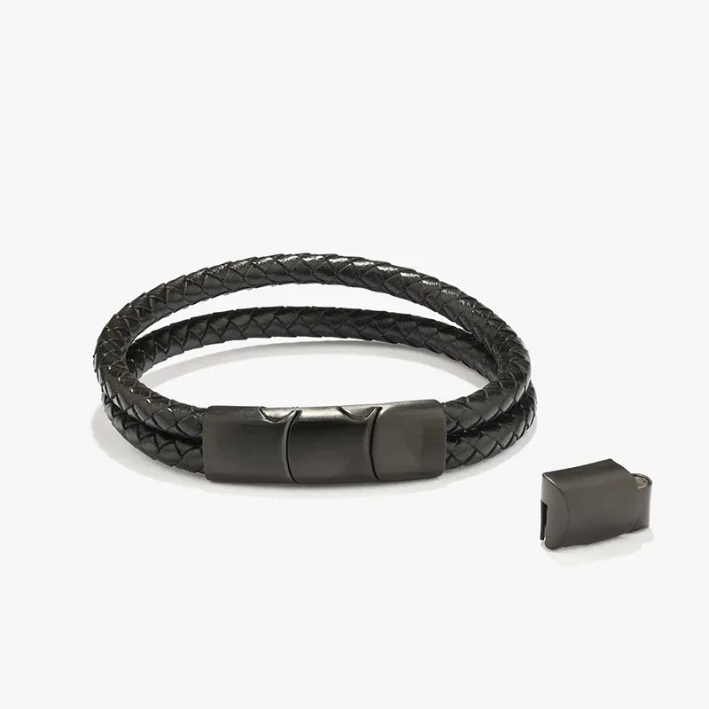 Pulseira Pele Preta NATURE Homem RADIANT Joias