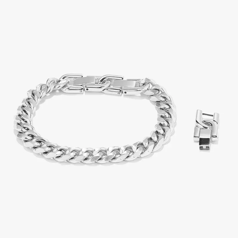 Pulseira Escrava Prateada BOXER Homem RADIANT Joias