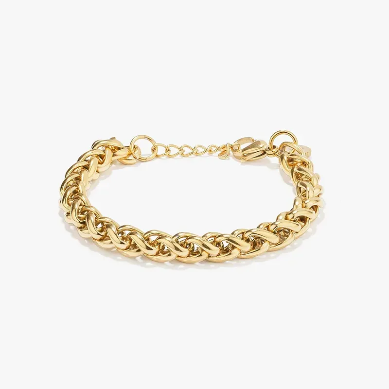 Pulseira Escrava Entrançada Dourada FRANKY Homem RADIANT Joias