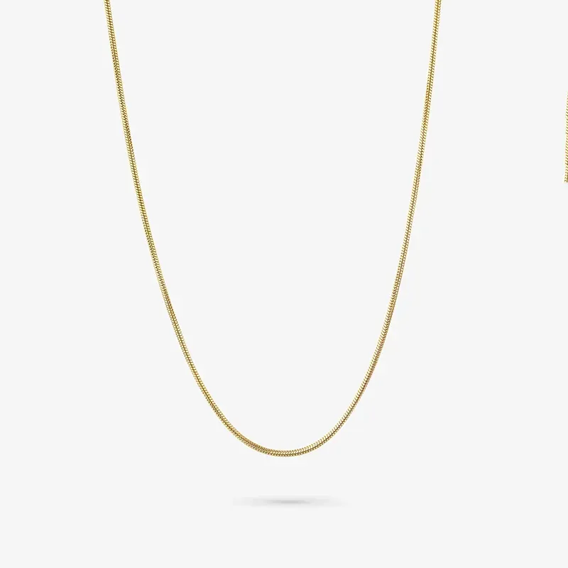 Corrente Plana Dourada THE DUCKIE Homem RADIANT Joias