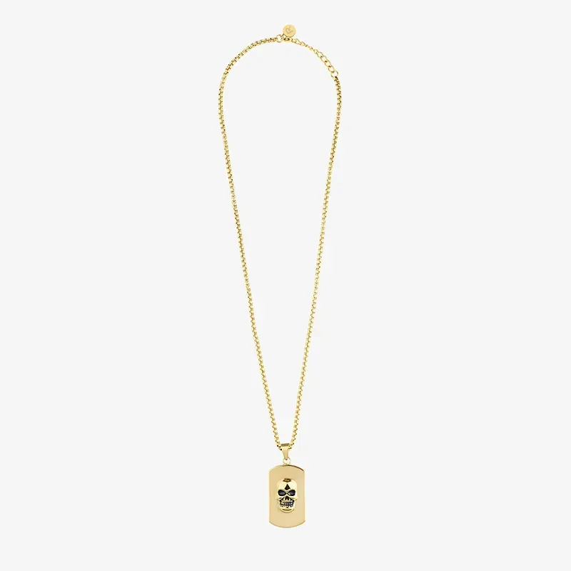 Colar Caveira Dourado ROUTE 66 Homem RADIANT Joias