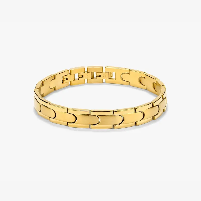 Pulseira Homem Txema Elos Dourada