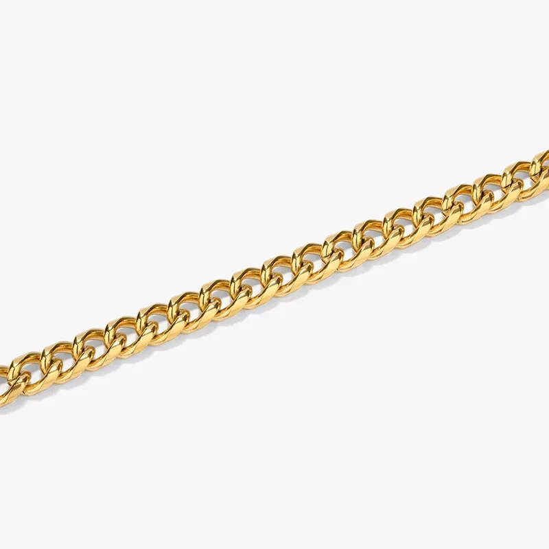 Pulseira Homem Txema Flat Dourada