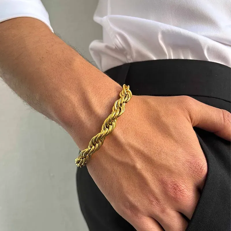Pulseira Homem Txema Twist Dourada