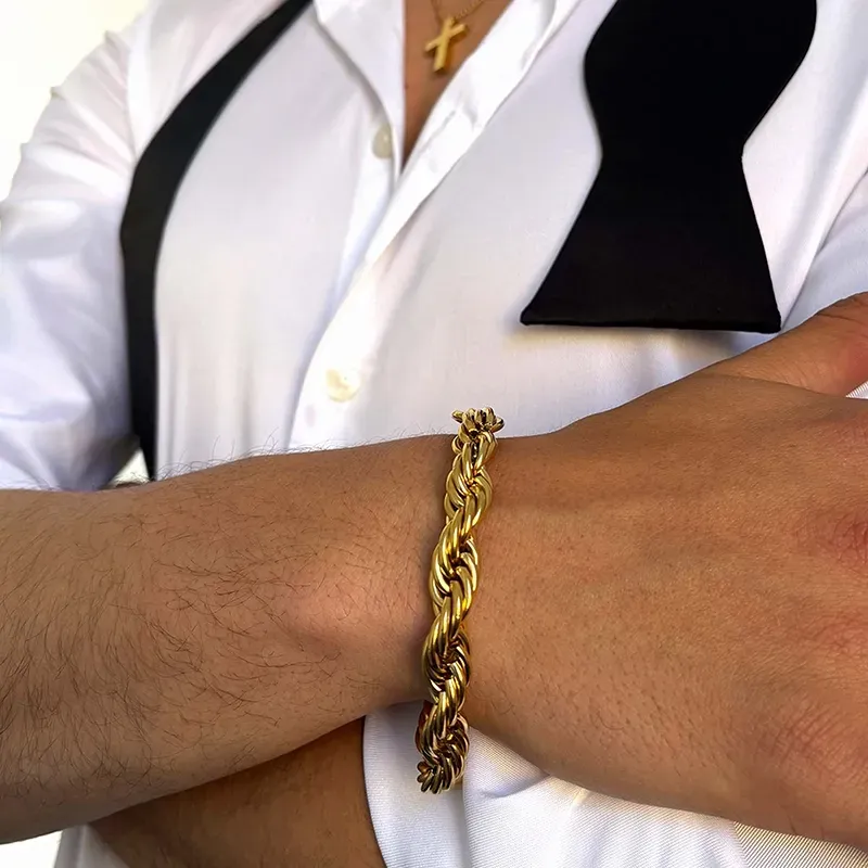 Pulseira Homem Txema Twist Dourada