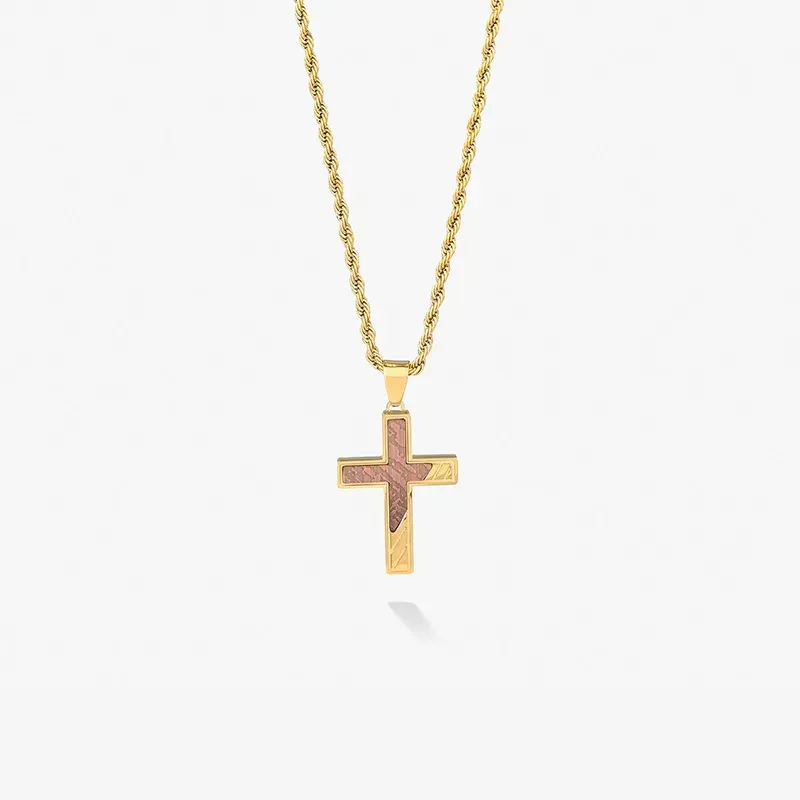 Colar Homem Mateo Cruz Dourado
