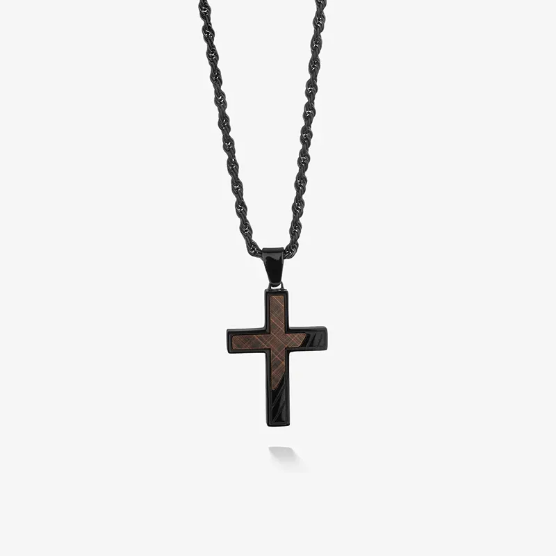 Colar Homem Mateo Cruz Preto