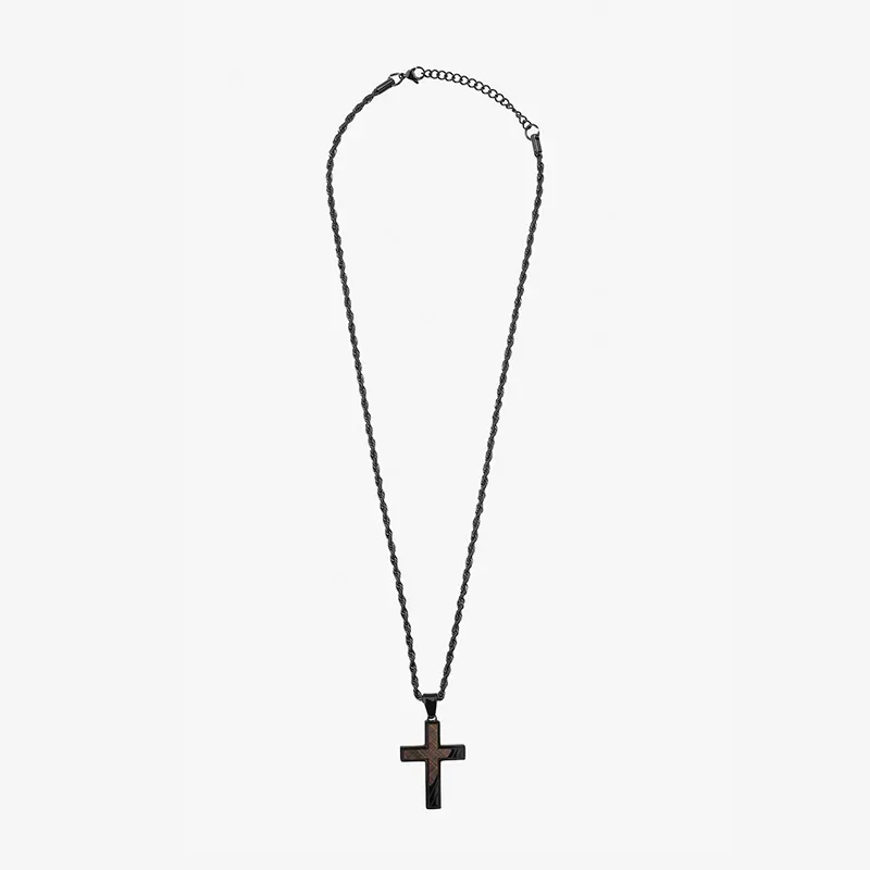 Colar Homem Mateo Cruz Preto