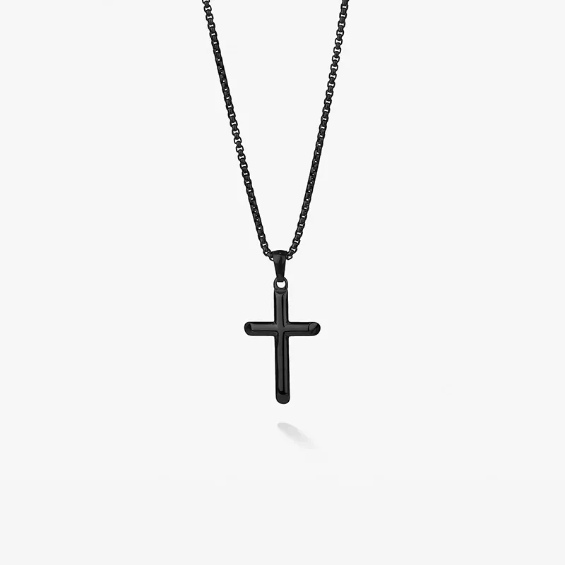 Colar Homem Mateo Cruz Fina Preto