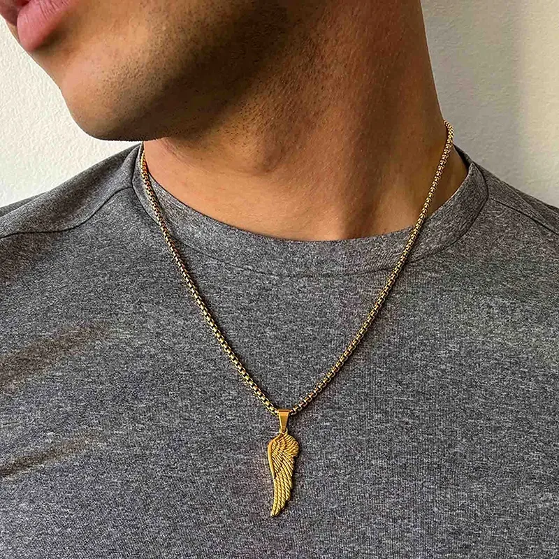 Colar Homem Piti Asa Dourado