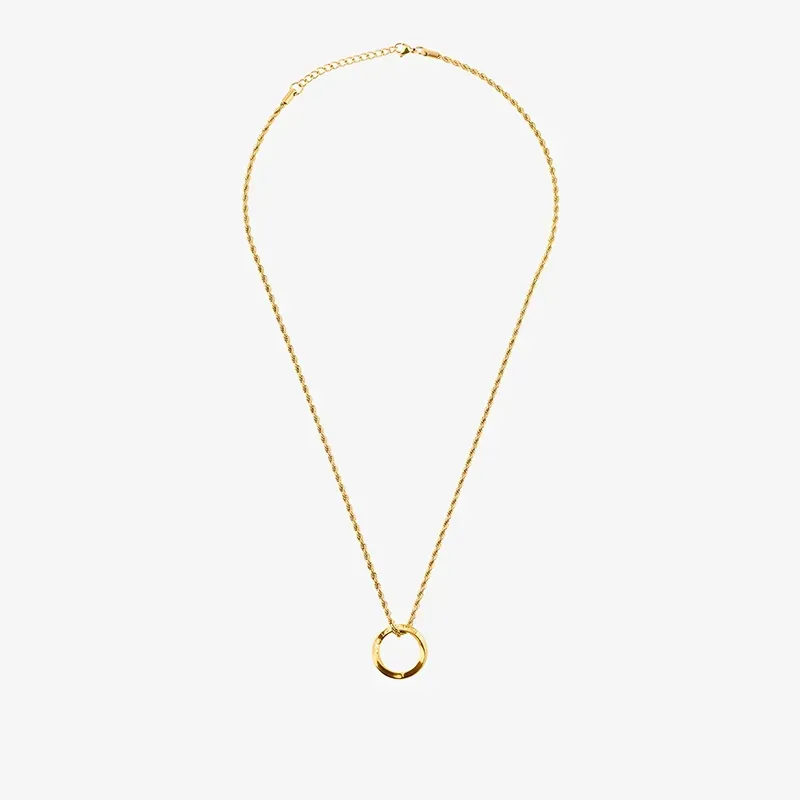 Colar Homem Piti Anel Dourado