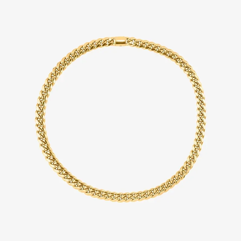 Colar Homem Musculitos Elos Dourado