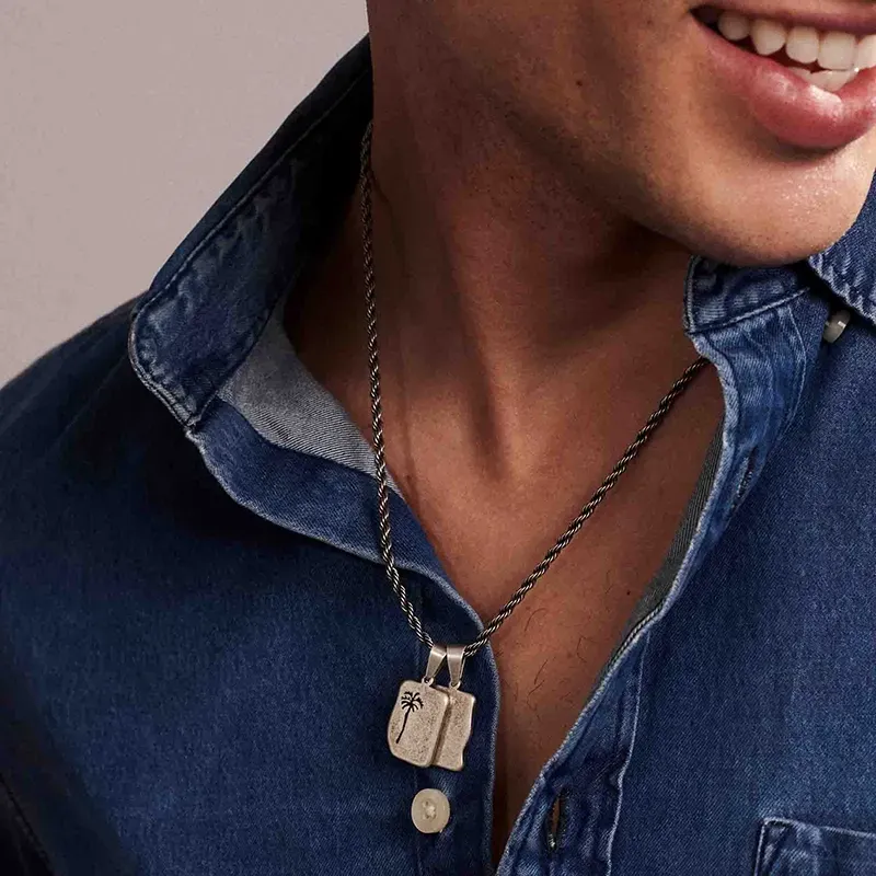 Colar Homem Piti Escapulário Dourado
