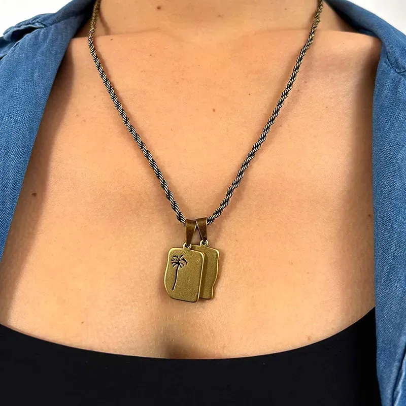 Colar Homem Piti Escapulário Prateado