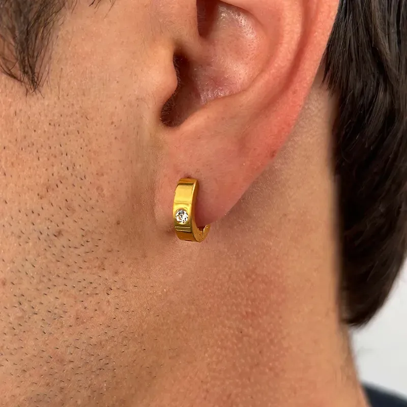 Earcuff Homem Perez Dourado