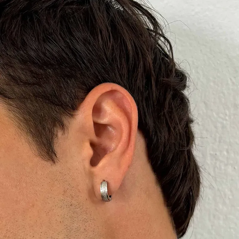 Earcuff Homem Perez Frost Prateado