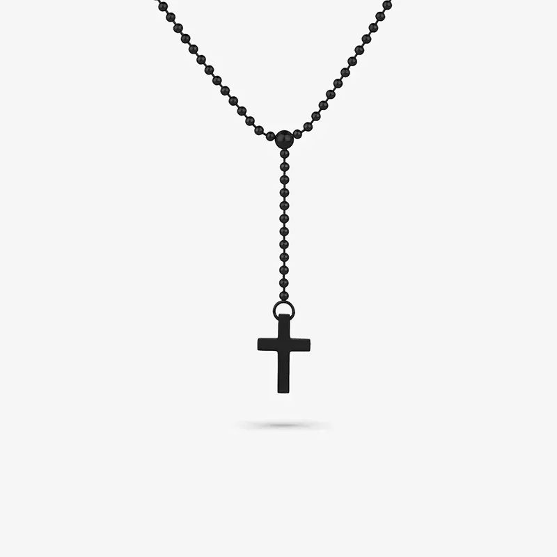 Colar Palau com Cruz Preto