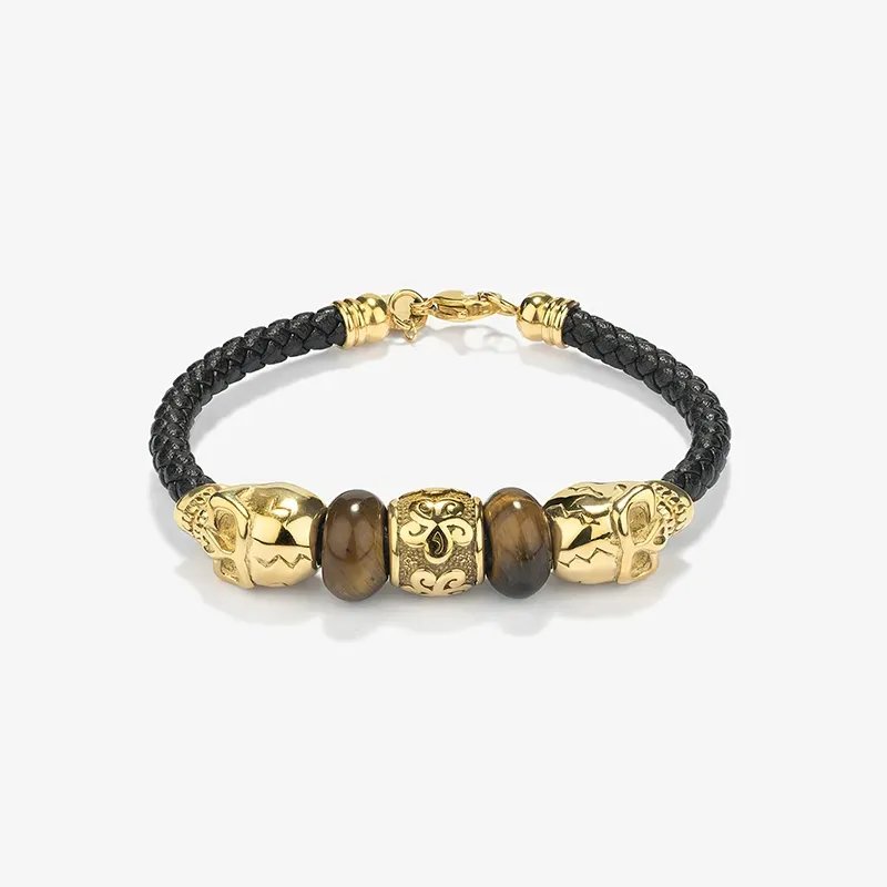 Pulseira Homem Pirate Contas Douradas | Radiant