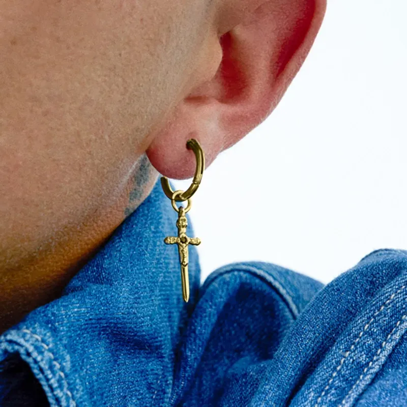Piercing Homem Pirate Espada XS Dourado | Radiant