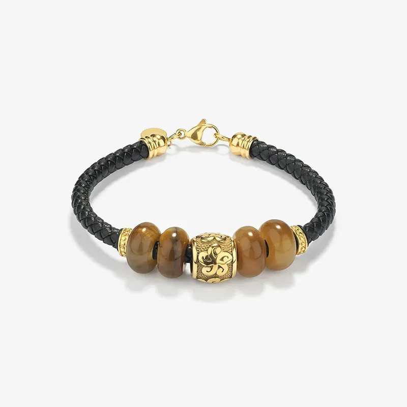 Pulseira Homem Tiger Dourado | Radiant