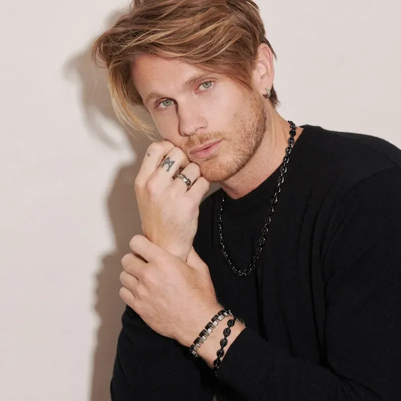 Colar Homem Calabrote Preto | Radiant