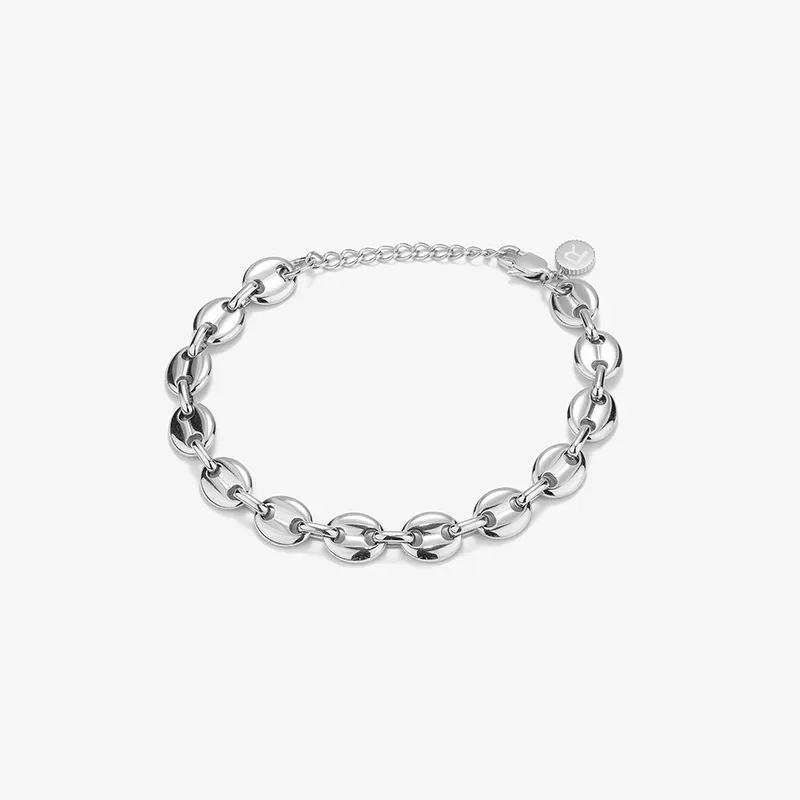 Bracelete Homem Padlock Prata