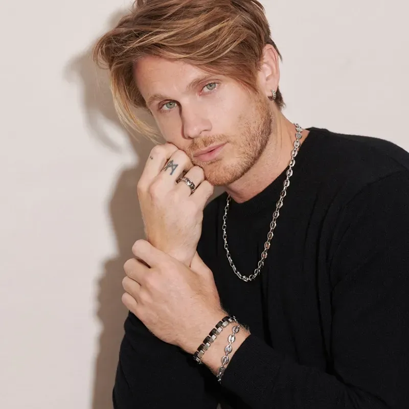 Bracelete Homem Calabrote Prateado | Radiant