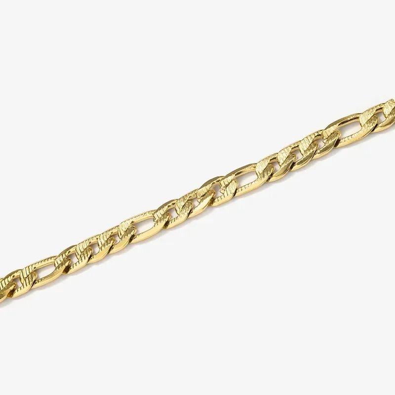 Bracelete Homem Padlock Texturado Dourado  | Radiant