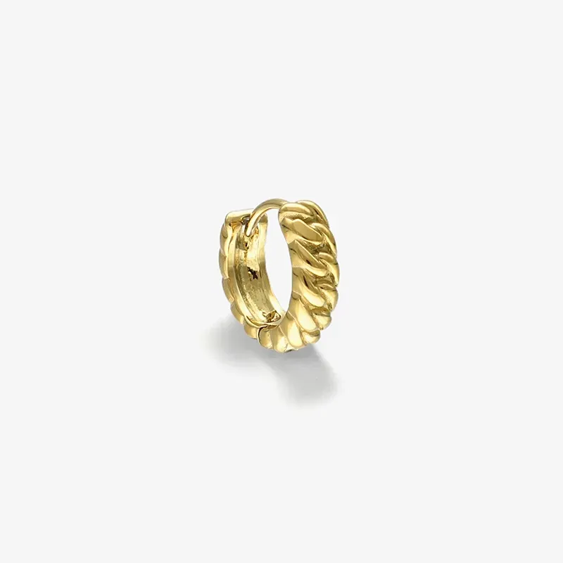Brinco Homem Cadeado Padlock Ouro