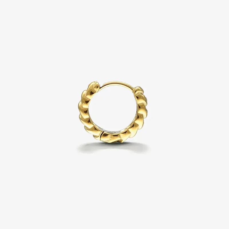 Brinco Homem Cadeado Padlock Dourado  | Radiant