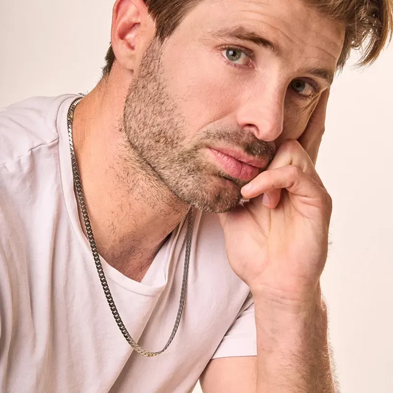 Colar Homem Nusa Prateado | Versatilidade e Estilo Moderno