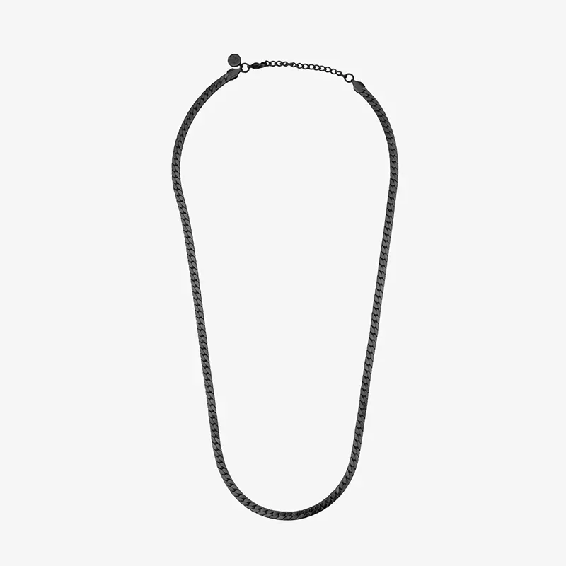 Colar Homem Nusa Preto | Elegância Moderna e Sofisticada