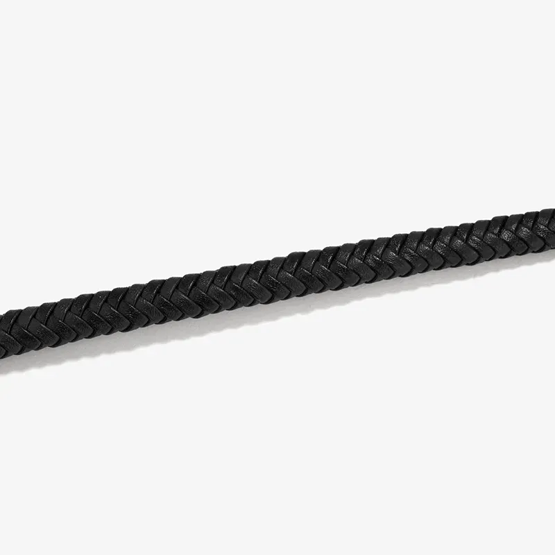 Pulseira Homem Espiga Preto | Design Moderno e Atemporal