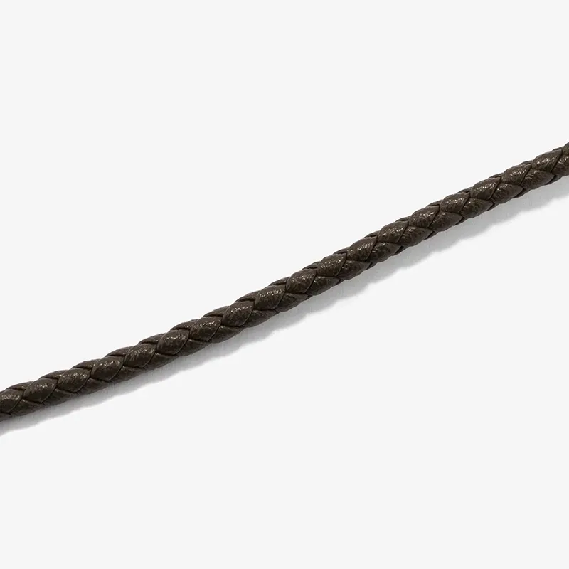 Pulseira Homem Espiga Thin Marrom | Estilo Discreto e Elegante