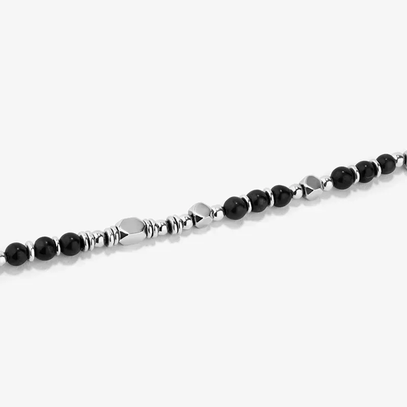 Pulseira Homem Bali Beads Preto | Design Simples e Moderno