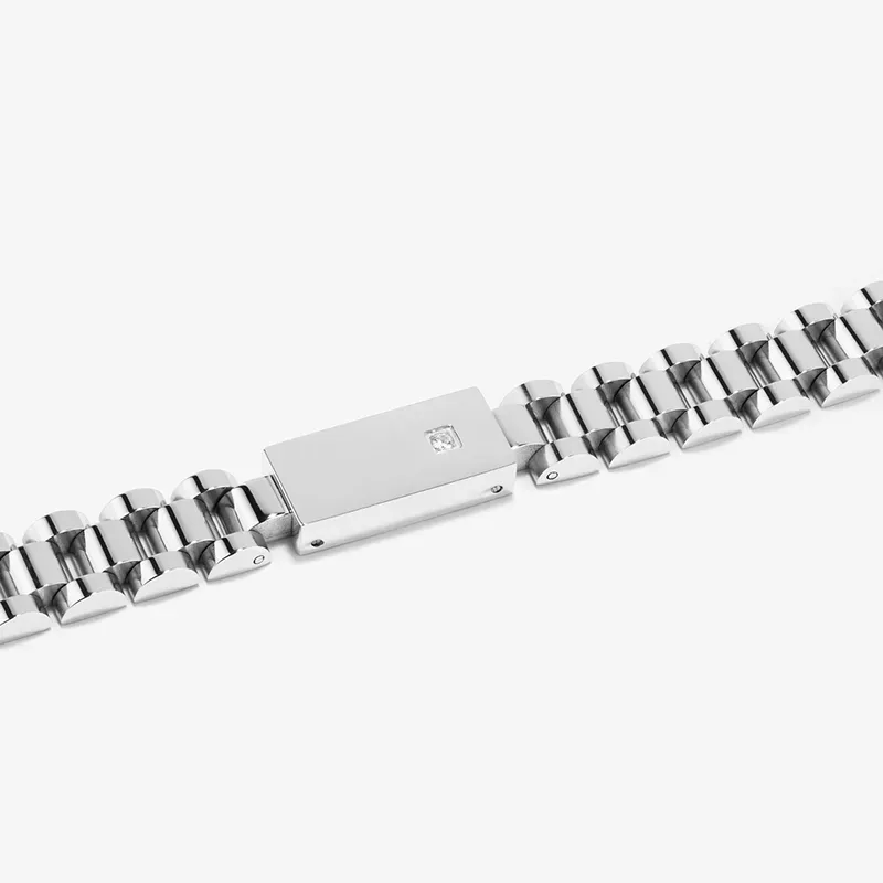 Pulseira Homem Prateada| Elos Elegantes e Duráveis