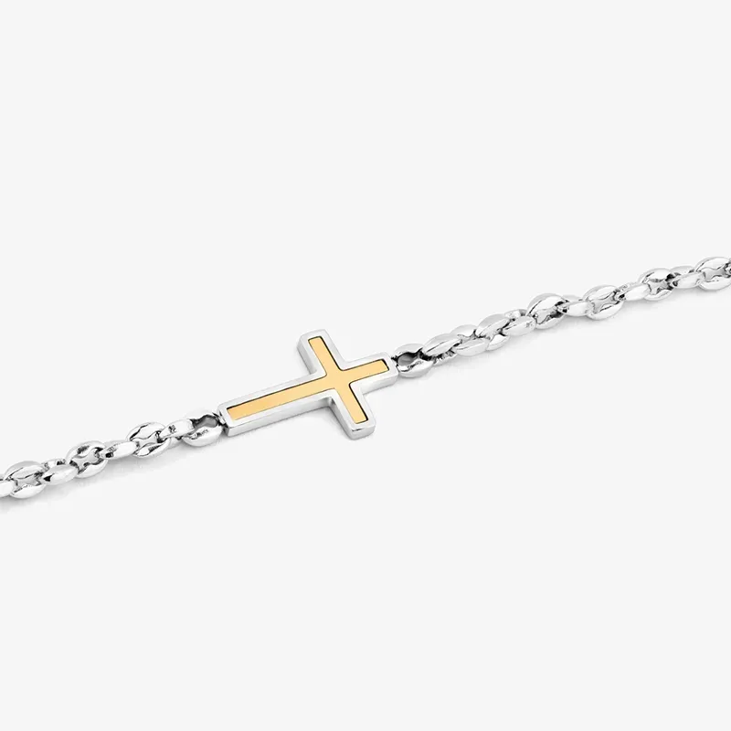 Pulseira Homem Vibrance Bitone | Refinamento e Estilo