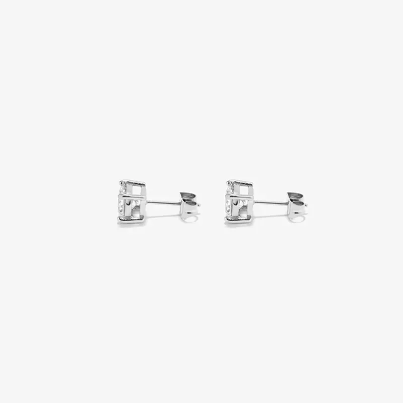Brincos Homem Atlante Diamond Prata | Sofisticação Distinta