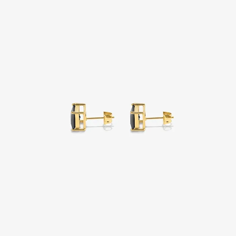 Brincos Homem Atlante Onyx Ouro | Sofisticação e Elegância