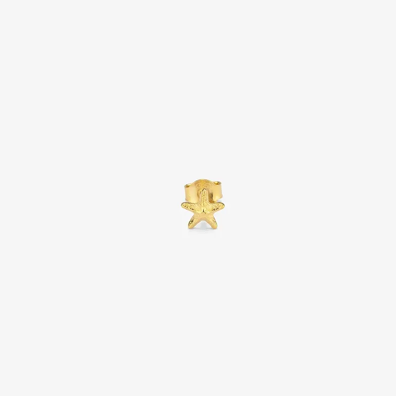 Piercing Dourado STARFISH Radiant Mulher Prata de lei