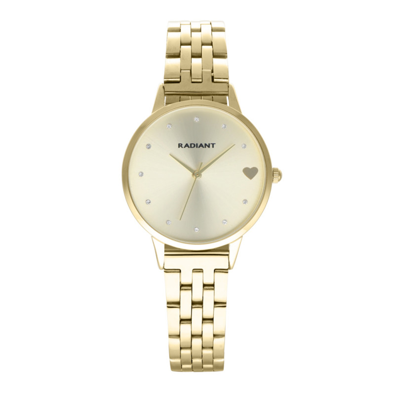 SRI LANKA HEART 33,5MM GOLD DIAL IPG BRA