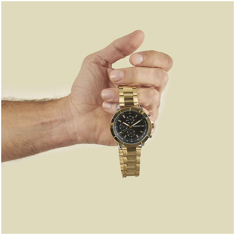 MAURICIO 44MM MULTI BLACK DIAL IPG BRA