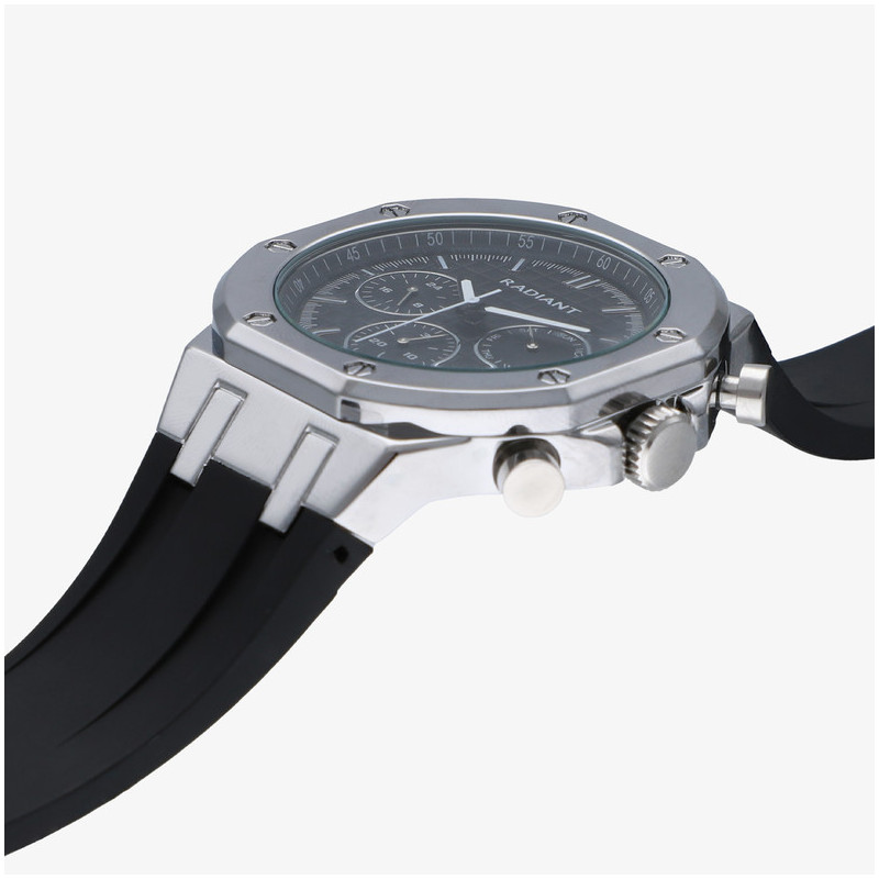 Relógio Homem Jack Preto/Pulseira de Silicone