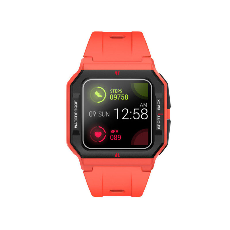 L.A. RED & BLACK CASE SILI RED