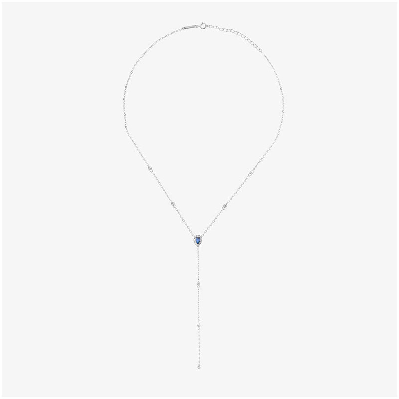Colar comprido de Prata zircónias coleção CROWN Radiant