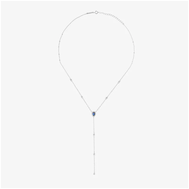 Colar comprido de Prata zircónias coleção CROWN Radiant