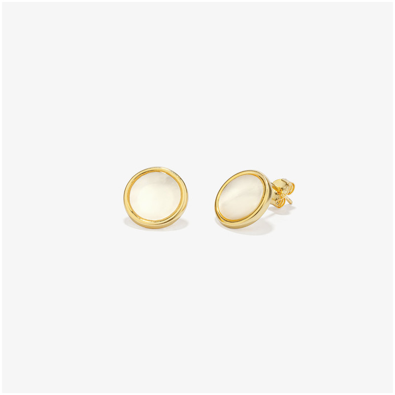 Brincos dourados com pérolas MOTHER OF PEARL Radiant