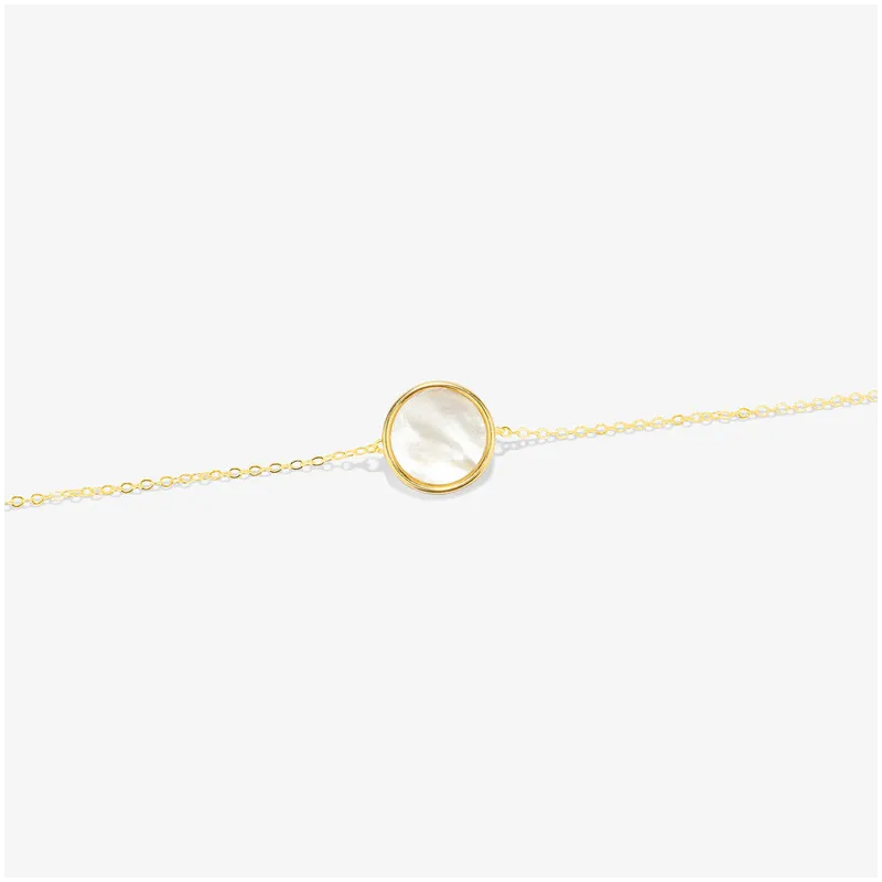 Pulseira dourada com pérolas coleção MOTHER OF PEARL Radiant